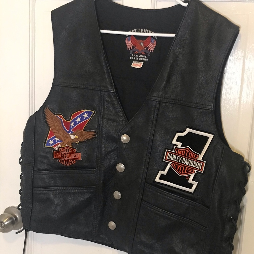 Leather vest